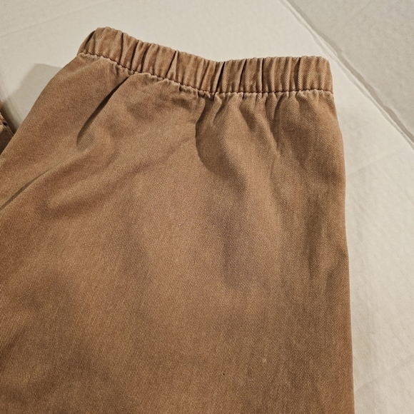 NWT Calligraphie Elastic Waist/Zip & Button Long Pant XL Brown - Picture 3 of 10